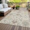 Homeroots 8' X 10' Beige Brown And Green Damask Washable Indoor Outdoor Area Rug 599397 - alternate 9