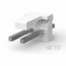 Te Connectivity Headers & Wire Housings Frctn Lk Hdr Str 2P Square Post Tin 640445-2 - alternate 1