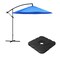 Pure Garden Offset Patio Shade 10Ft Cantilever Outdoor Umbrella with 220lb Fillable Base Crank Canopy 50-LG1039B - alternate 6