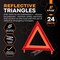 Xpose Safety 24 Sets Warning Triangle DOT Approved 3PK, Reflective Warning Road Safety Triangle Kit, 24PK WTR-3-24-X - alternate 7