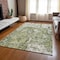Homeroots 10' X 14' Olive Green And Ivory Abstract Washable Indoor Outdoor Area Rug 612766 - alternate 9