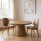 Homeroots 54" Brown Solid Wood Pedestal Base Round Top Dining Table 644519 - alternate 17