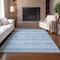 Homeroots 3' X 5' Sky Blue And Ivory Southwestern Washable Indoor Outdoor Area Rug 582848 - alternate 8