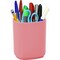 Acrimet Jumbo Pencil Holder Pen Cup Caddy Super Sized Desktop Organizer Solid Pink 934.9 - alternate 1