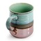 Gibson Home Copper Tonal 4 Piece 18 Ounce Stoneware Cup Set in Sage 142967.01 - alternate 6