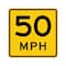 Sign Solutions Usa Traffic Sign, 30 in Width, Aluminum Sign, Square DUS12DFY3030W13-1P50 - alternate 1