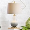 Jonathan Y Gradient 25" Ceramic/Brass LED Table Lamp, White/Grey JYL3019B - alternate 9