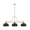 Z-Lite Melange Heritage Brass 3 Light Billiard 725-3HBR-D13MB - alternate 1