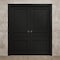 Sartodoors Sliding French Double Pocket Doors 84 x 80 inches, Ego 5012 Painted Black Oak, Kit Rail Hardware ,  EGO5012DP-CHK-84 - alternate 5