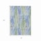 Homeroots 5' X 8' Sky Blue And Fern Green Striped Washable Indoor Outdoor Area Rug 617693 - alternate 9
