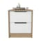 Homeroots 19" White Wood Two Drawer Nightstand 543654 - alternate 9