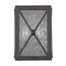 Homeroots Burnished Bronze Criss Cross Water Glass Outdoor Light 398334 - alternate 5
