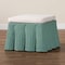 Bali & Pari Palm Bohemian Seafoam Green Scallop Rattan Ottoman 254-14104-ZORO - alternate 7