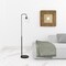 Homeroots 62" Black Arched Floor Lamp With Clear Transparent Glass Globe Shade 523586 - alternate 8