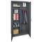 Sandusky Lee Combo Wardrobe Storage Cabinet, 72 in H, 36 in W, 24 in D, Swing, Keyed, Dark Gray, 4 Shelves CAC1362472-02 - alternate 9