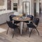 Regency Round Kahlo Breakroom Table W/ 4 M Stack Chairs, 42 in W, 42 in L, Noble Oak TPL42RNDNOCM47BK - alternate 7