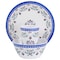 Gibson Everyday Alhambra Blues 12 Piece Melamine Dinnerware Set in Blue and White 93742.12 - alternate 9