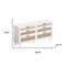 Homeroots 59" White Wood Accent Cabinet With Six Drawers 716336 - alternate 5