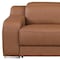 Homeroots 103" Chestnut Italian Leather Reclining USB Sofa 632888 - alternate 8