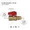Everflow Flarex1/2" FIP Gas Ball Valve, Brass 1/2" FTGV-12R12F - alternate 3