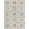 Homeroots 5' X 8' Ivory Brown And Gray Damask Washable Indoor Outdoor Area Rug 599425 - alternate 9