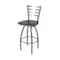 Holland Bar Stool Co 410 Jackie Stainless Steel 36in Swivel Bar Stool with Dark Cherry Maple Seat 41036SSDCMpl - alternate 1