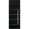 Vdomdoors Steel Door Deux 6083 Black Enamel Transom Window Sidelite Stainless Inserts Entry Door Painted W36x DEUX6083EXD-BLK-W36 x H80+16-RH-I - alternate 4