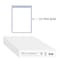 C-Line Products 9" x 12" Blue and White Safety Striped Welded Shop Ticket Holders, 25/BX 44105 - alternate 7