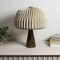 Jonathan Y Sylvie 16" Modern Minimalist Paper Pleated Shade Mushroom Accent LED Table Lamp, Natural JYL9106B - alternate 9