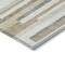 Homeroots 8' X 10' Ivory Beige And Taupe Striped Washable Indoor Outdoor Area Rug 613287 - alternate 9