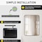 Simple Deluxe Bathroom Mirrors, Black Metal Framed Bathroom Mirror for Over Sink Wall, 22' x 30' Rounded Rectangl 3A88MIROACFY2230BLKV1 - alternate 8