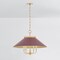 Hudson Valley Lighting Clivedon Chandelier in Aged Brass/Soft Crimson by Mark D. Sikes MDS1403-AGB/CRN - alternate 7