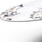 Homeroots 94" Gold Gray White and Bronze Ceramic and Steel Pedestal Base Oval Dining Table 718895 - alternate 6