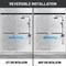 Anzzi 76 in. x 56-60 in. Frameless Sliding Shower Door in Matte Black , 3/8in 10mm Tempered Clear Glass SD-AZ21-02MB - alternate 11