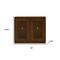 Homeroots 39in Brown Wood Accent Cabinet 691666 - alternate 5