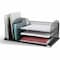 Safco Letter Tray/File Holder, Black, Steel, 19 1/2 in W, 11 1/2 in L, 8 1/4 in H 3254BL - alternate 1