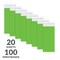 C-Line Products 3/4" x 10" Green DuPont Tyvek Security Wristbands, 100/PK 89103 - alternate 6
