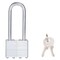 Prosource Padlock, Long Shackle, 9/32 in Dia Shackle, 3 in H Shackle, Steel Shackle, Steel Body HD00022L - alternate 1