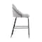 Manhattan Comfort Gracie Counter Stool  in Stone and Black CS019-BST - alternate 9