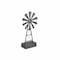 Homeroots 21" Gray Metal Windmill Hand Painted Sculpture 483250 - alternate 1