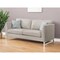 Homeroots 35" Beige Linen Sofa With Silver Legs 347284 - alternate 5