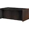 Mayline Bow Front Desk 42" D X 29-1/2" H, 72" W X MDF (Medium Density Fiberboard) - Platform, Mocha ABD7242LDC - alternate 1