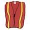 Ironwear Standard Polyester Safety Vest w/ 1 in Reflective Tape Red/OSFA 1218-R - alternate 1