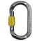 Notch Equipment Carabiner, Screw, 2.3 in. Length, Aluminum, Silver/Black 99379 - alternate 4