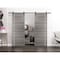 Sartodoors Sturdy Double Barn Door with Hardware, Planum 0310 Ginger Ash and Aluminum Strips, 13FT Rail Hanger PLANUM0310DB-GA-64 - alternate 1