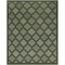 Homeroots 8' X 10' Dark Green And Light Green Trellis Indoor Outdoor Area Rug 551131 - alternate 1