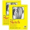 Strathmore 300 Series Sketch Pad, Glue Binding, 100 Sheets, 9x12 inch, 2PK P350-109-1 - alternate 1