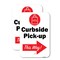 Signmission Curbside Pick-up This Way Right Arrow, 18'' X 24'' 2 Signs, Heavy Gauge Aluminum, 2PK A-1824-2PACK-25561 - alternate 1