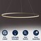 Jonathan Y Brice 35" Modern Contemporary Metal Round Dimmable Integrated LED Pendant, Beige JYL7220H - alternate 13