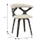 Leisuremod Klyne Swivel Leather Dining Chair with Poplar Wood Frame, 2PK KCDW-22TP2 - alternate 10